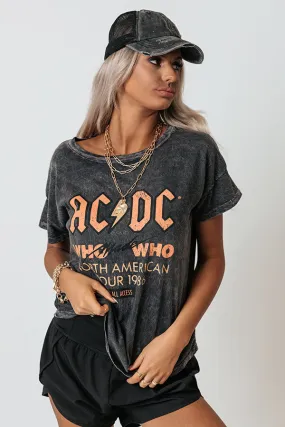 AC/DC Who Made Who Vintage-Wash Graphic Tee