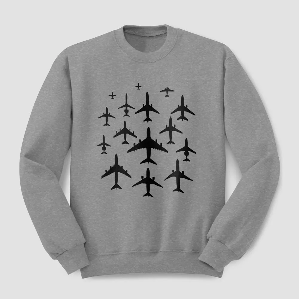 Airplane Silhouettes - Sweatshirt