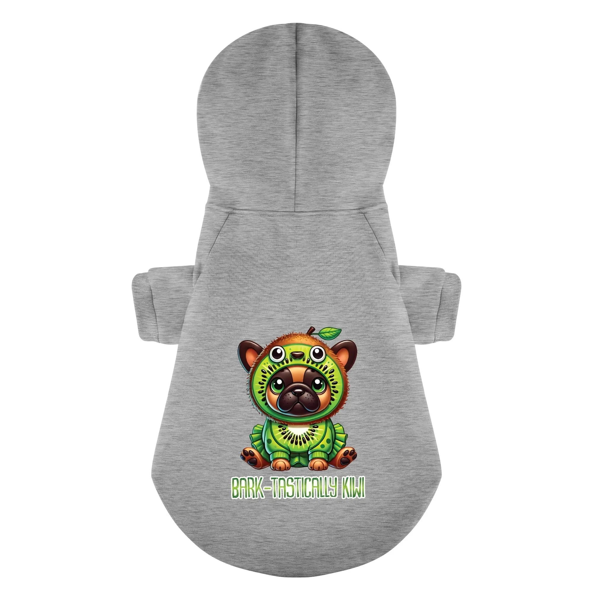 Bark-tastically Kiwi - Personalized French Bulldog Hoodies with Funny Quotes – Stylish, Cozy, and Premium 100% Cotton