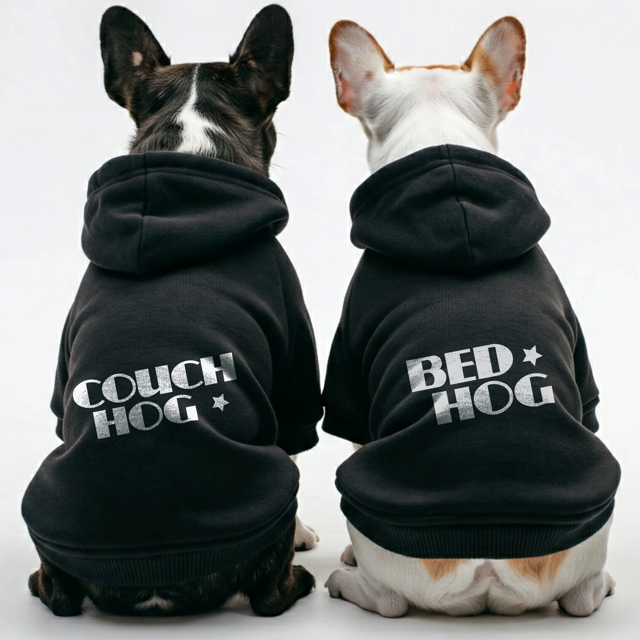 Bed hog and Couch hog - Matching French Bulldog Hoodies – Stylish, Cozy & Personalized!