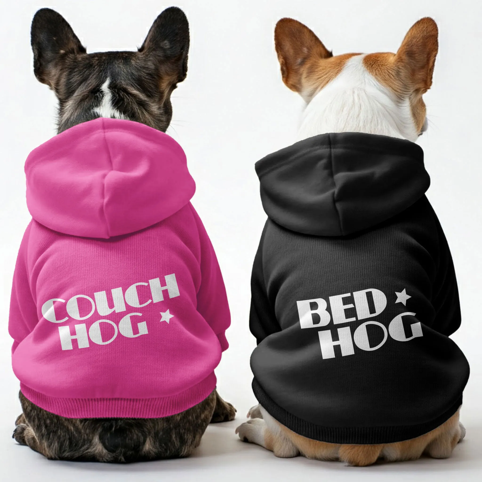 Bed hog and Couch hog - Matching French Bulldog Hoodies – Stylish, Cozy & Personalized!