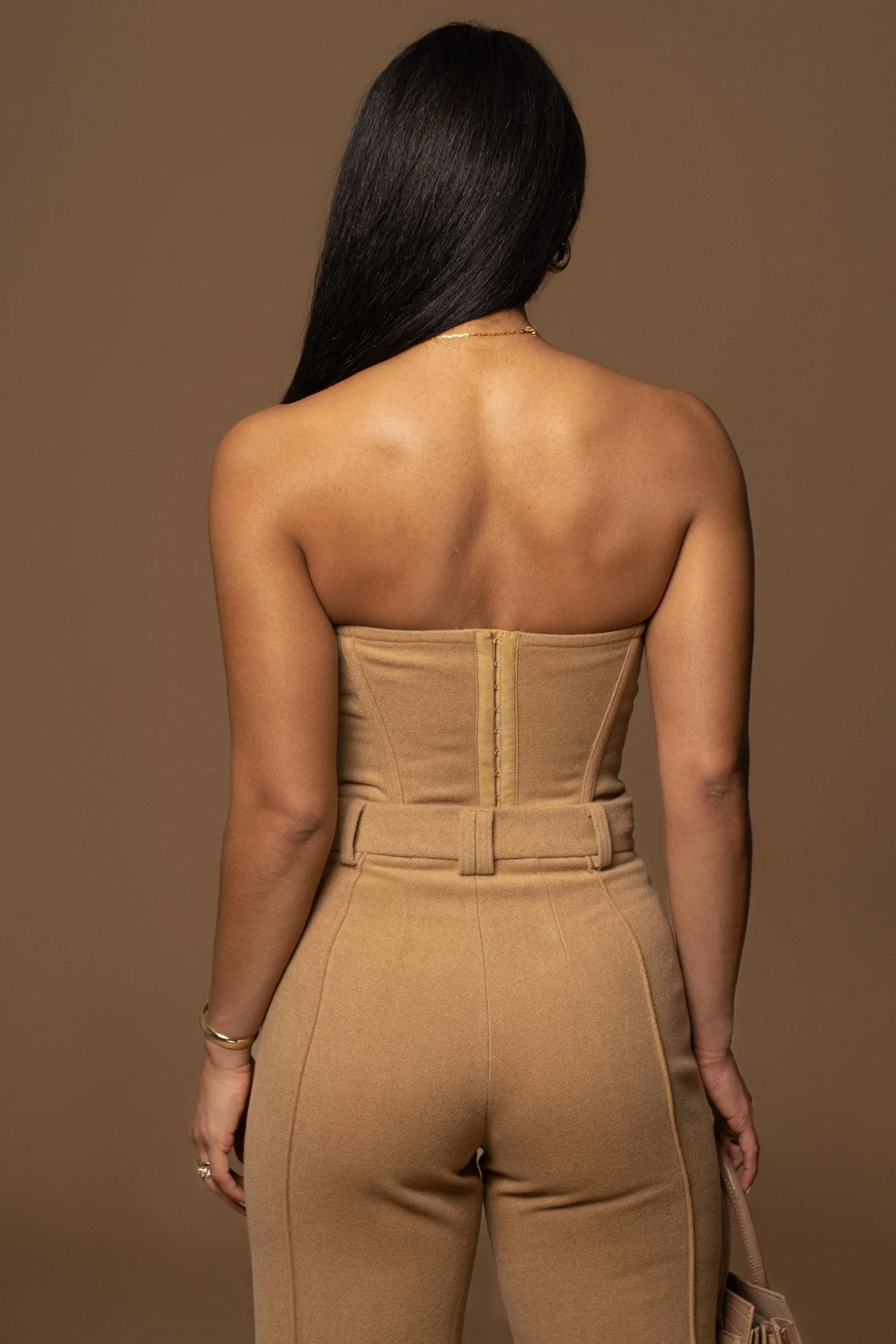 Beige ALL YOU NEED WOVEN CORSET