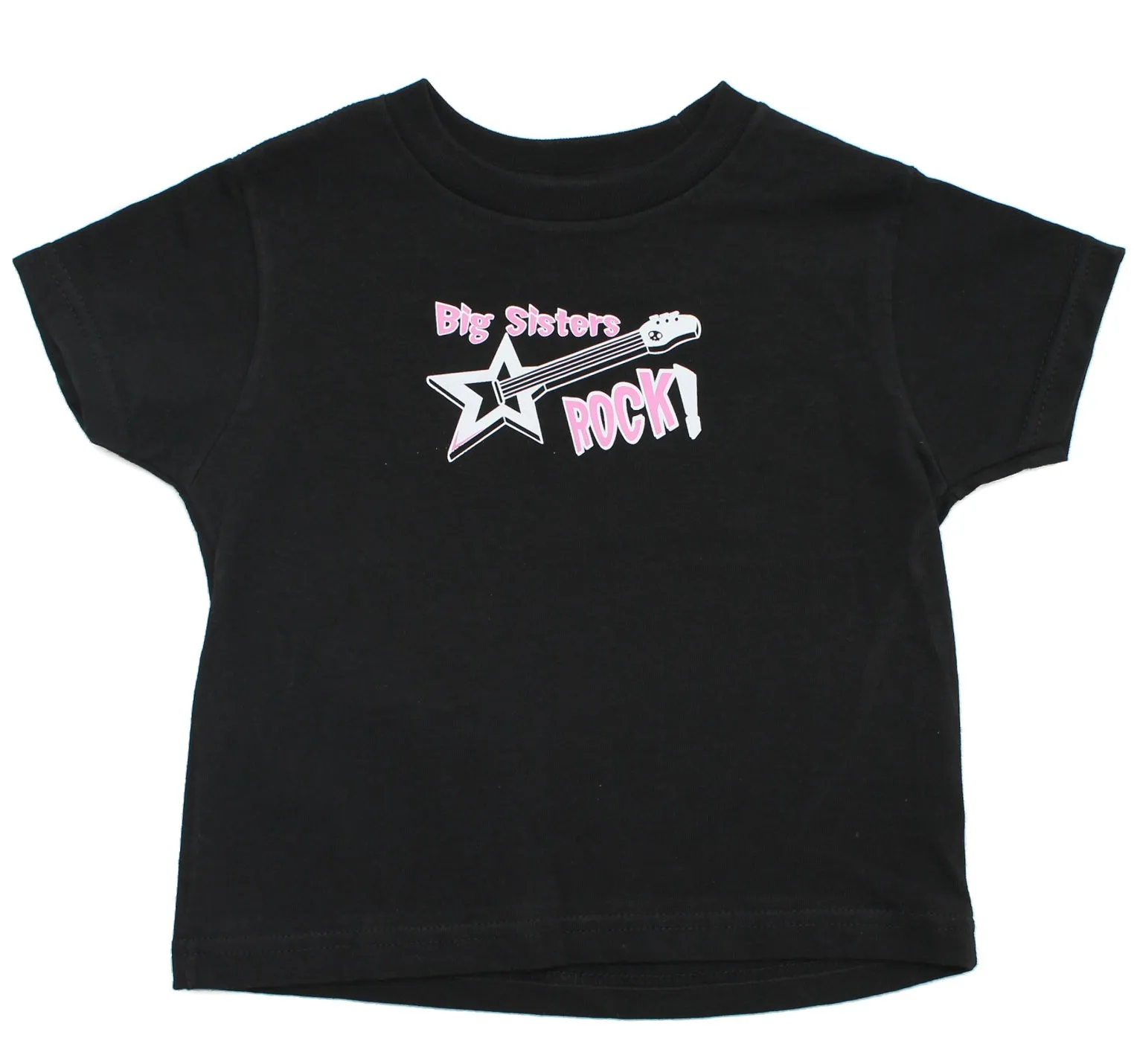 Big Sisters Rock! Baby-Boys Toddler Short Sleeve T-Shirt