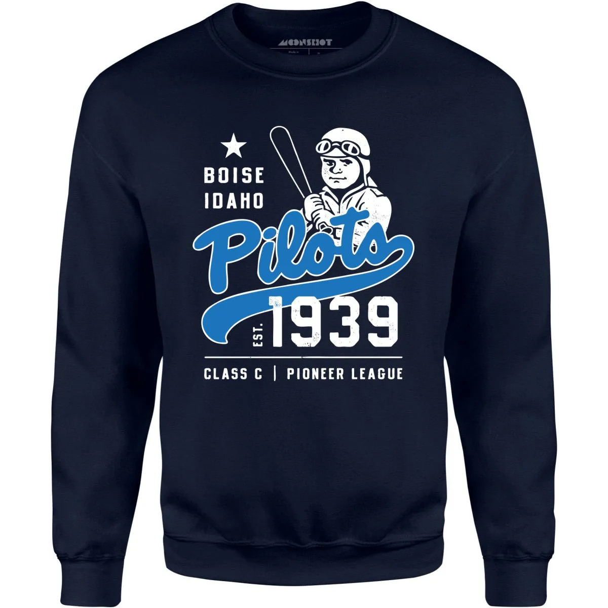 Boise Pilots - Idaho - Vintage Defunct Baseball Teams - Unisex Sweatshirt