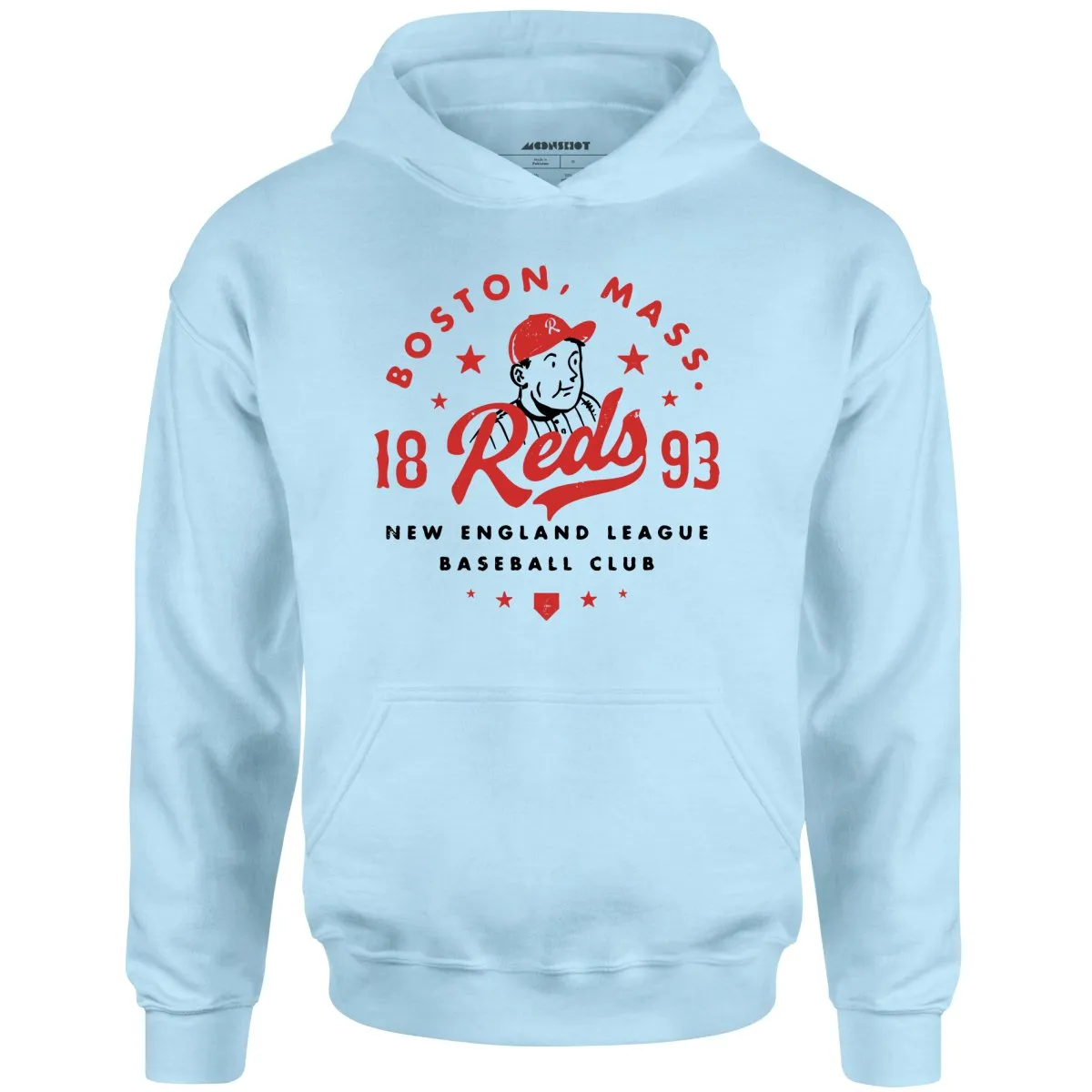 Boston Reds - Massachusetts - Vintage Defunct Baseball Teams - Unisex Hoodie