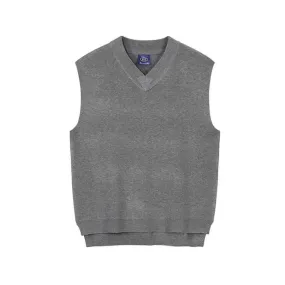 Boxy fit v-neck sweater vest