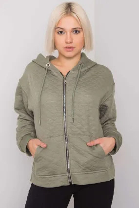 Chic Quilted Ladies' Zip-Up Hoodie