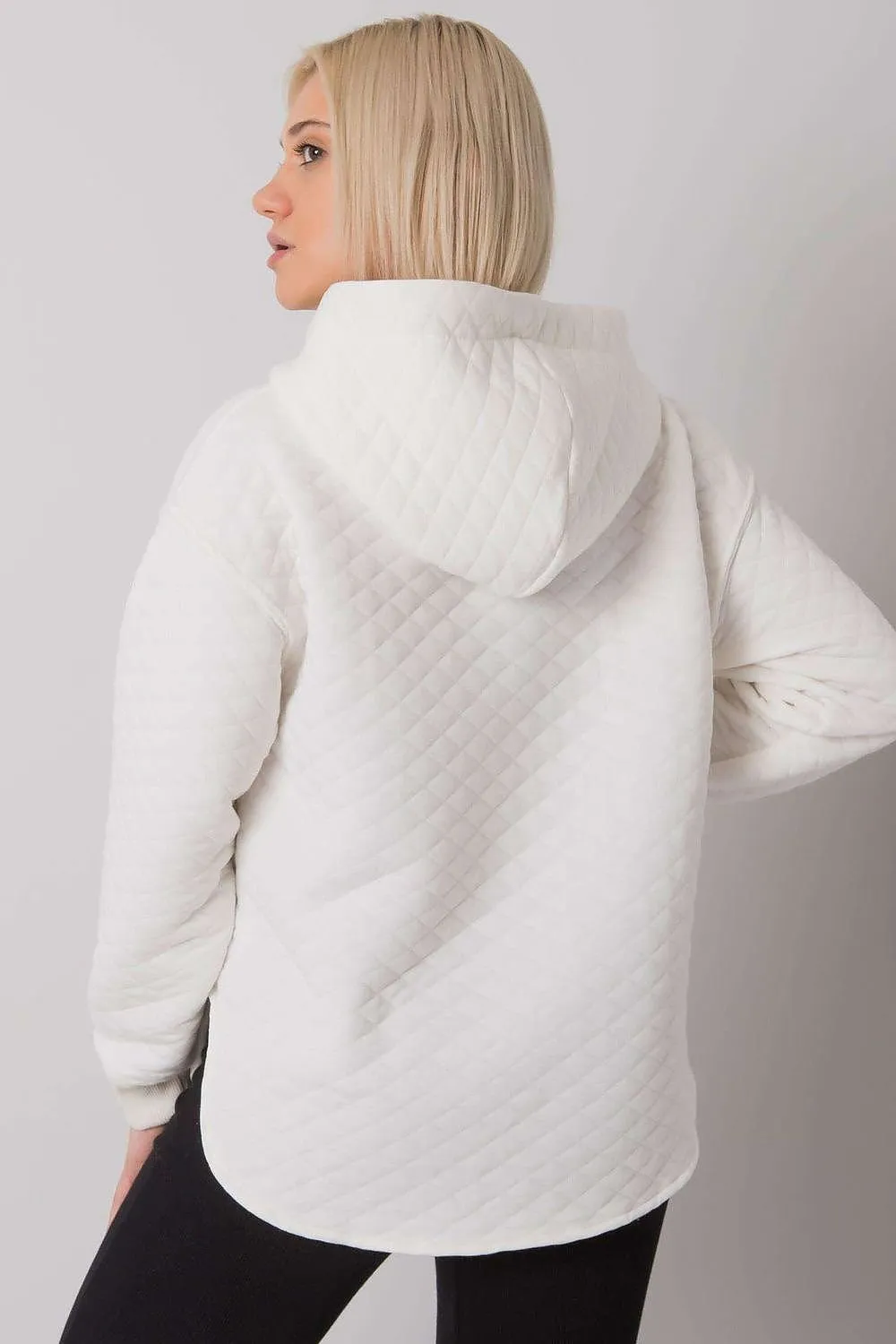 Chic Quilted Ladies' Zip-Up Hoodie