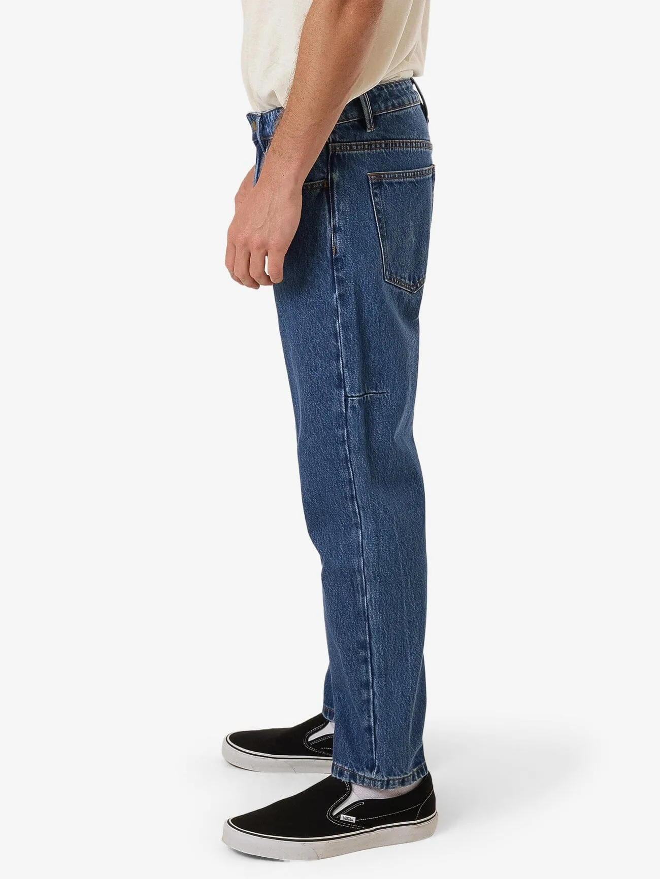 Chopped Denim Jean - Double Rinsed Blues