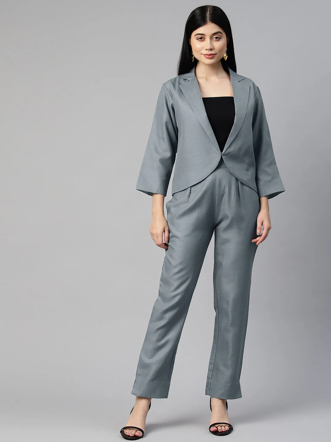 Cottinfab Women Blazers with Trousers