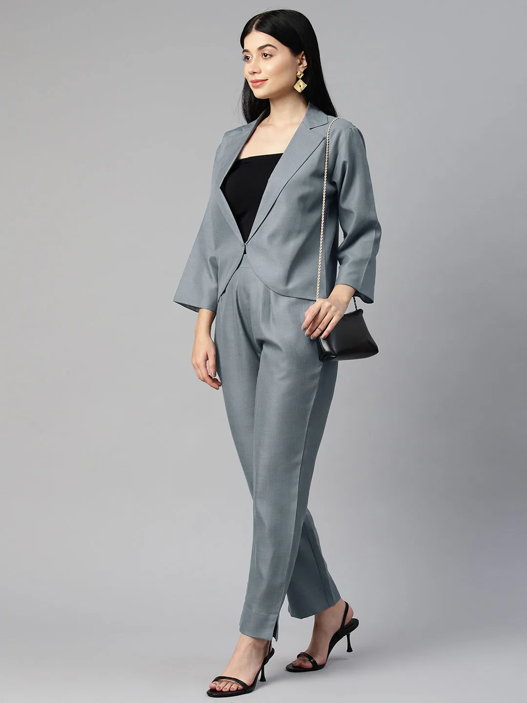 Cottinfab Women Blazers with Trousers