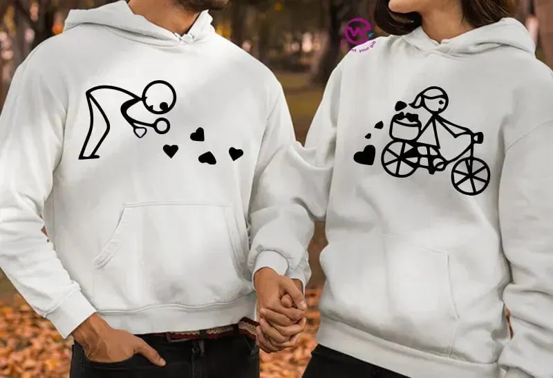 Couple Hoodie-Couples Icons