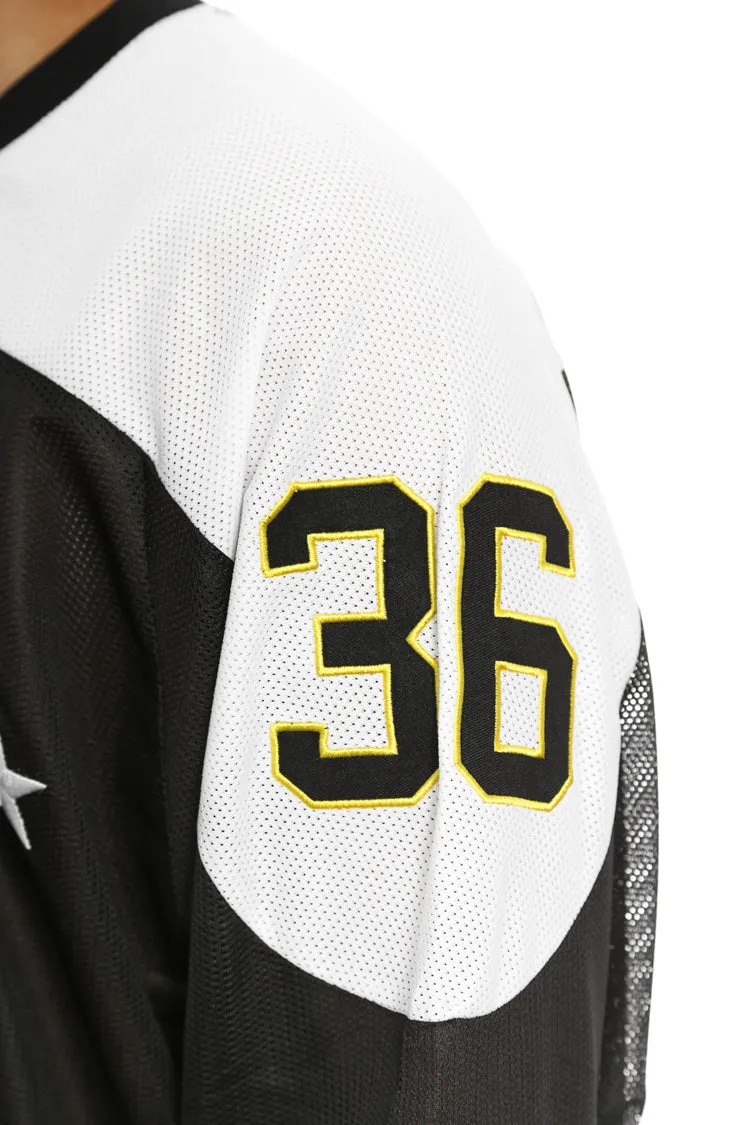 Cream Hockey Jersey Black