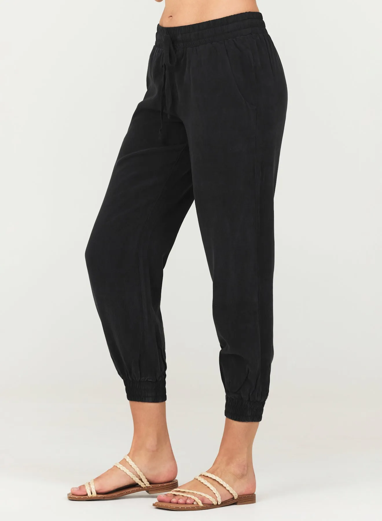 Easy Drawstring Jogger - Vintage Black