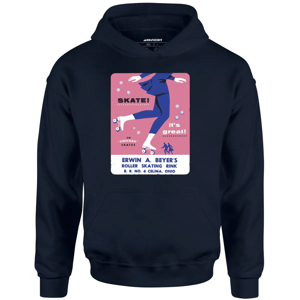 Erwin A. Beyer's - Celina, OH - Vintage Roller Rink - Unisex Hoodie