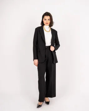 FITTED FORMAL BLAZER -BLACK