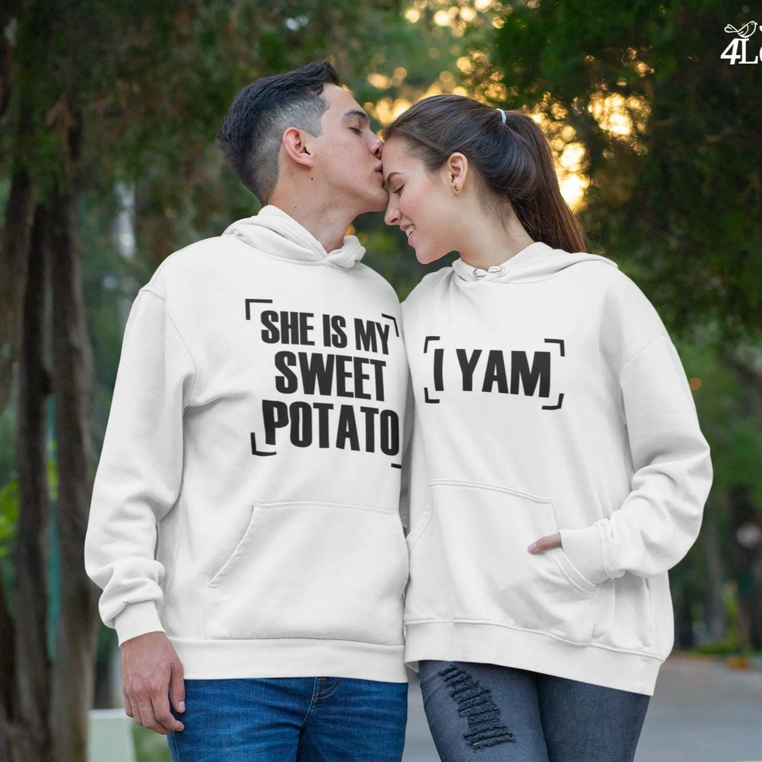 Friendsgiving Matching Set: 'She's My Sweet Potato/I Yam' - Perfect Thanksgiving Outfits!