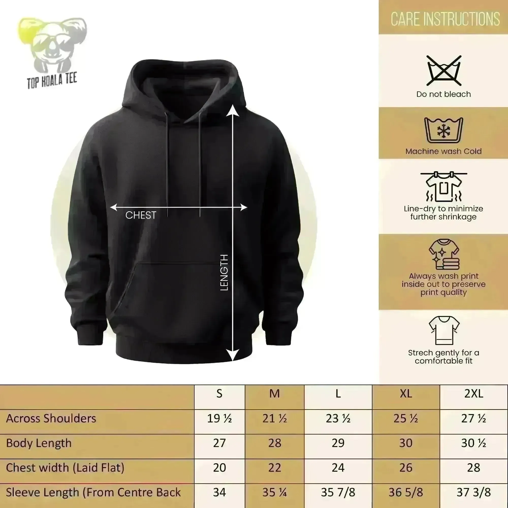 Golden Dollar Sign Hoodie DTG Printed Premium Blended Cotton Pullover