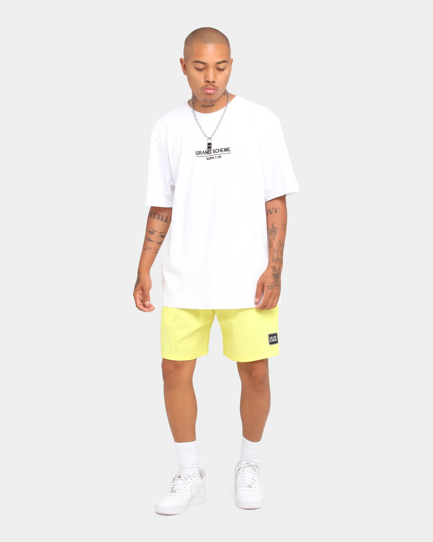 Grand Scheme Supply Co Short Sleeve T-Shirt White