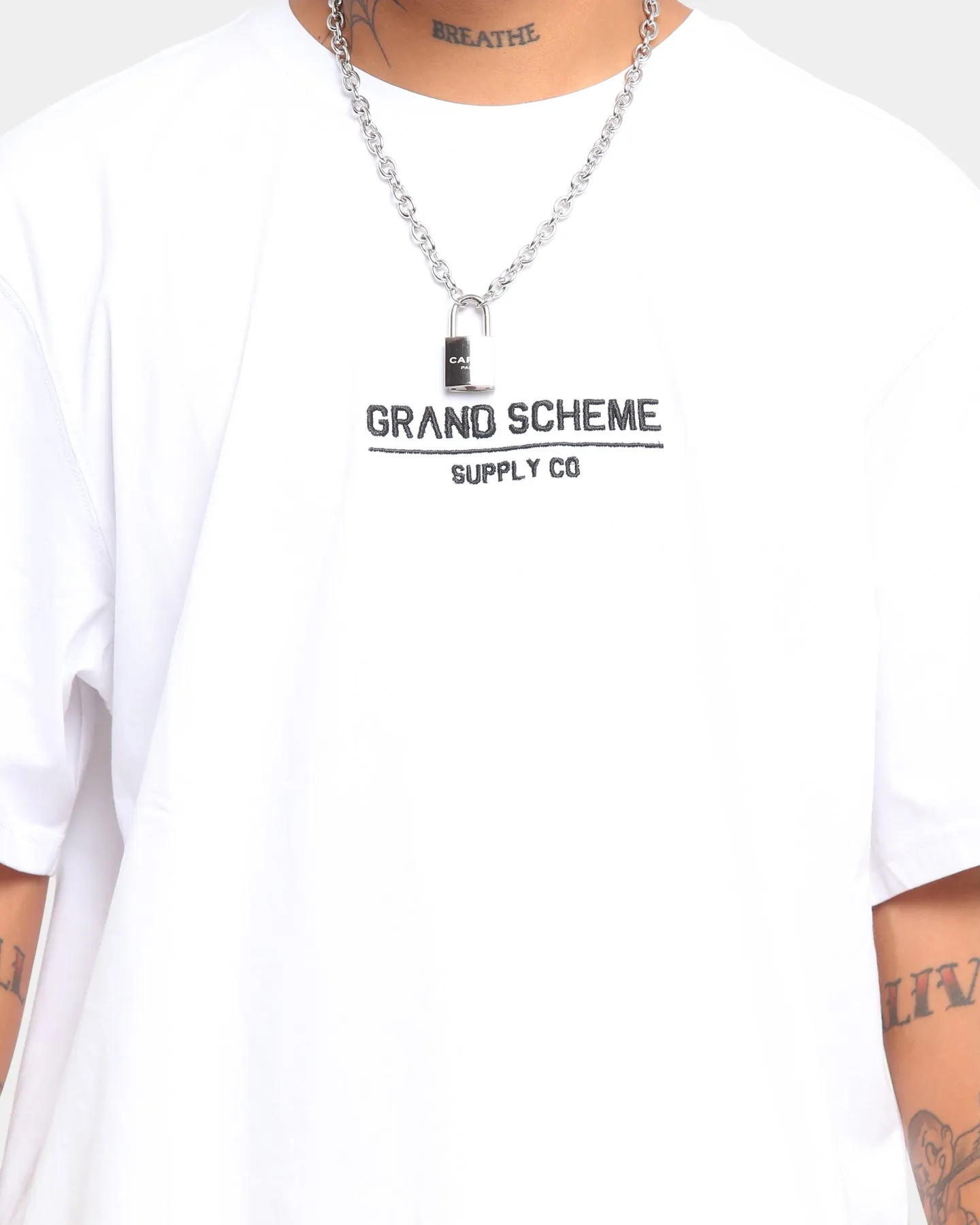 Grand Scheme Supply Co Short Sleeve T-Shirt White