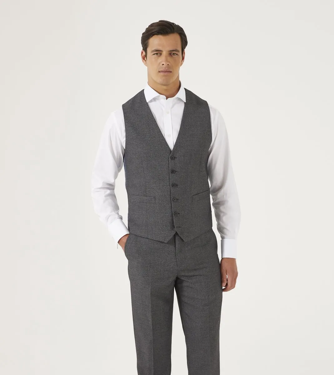 Harcourt Grey Waistcoat