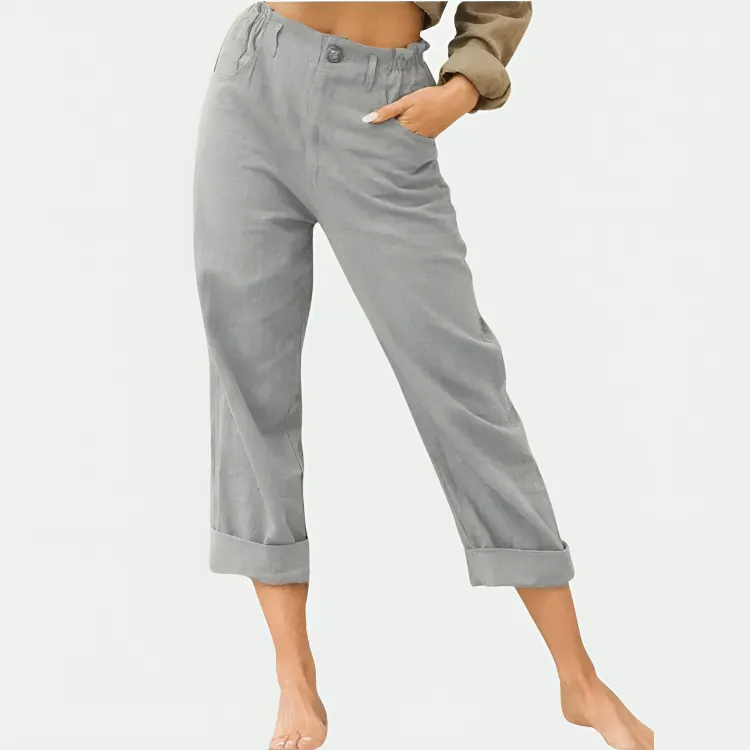 Ivyshape | Comfortable Cropped Pants