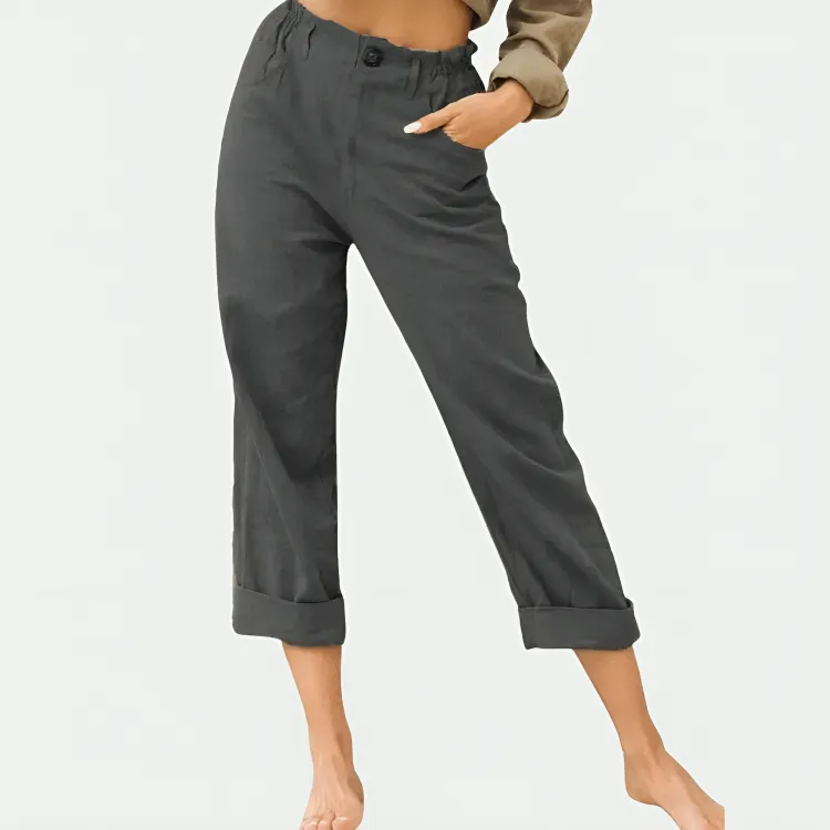 Ivyshape | Comfortable Cropped Pants