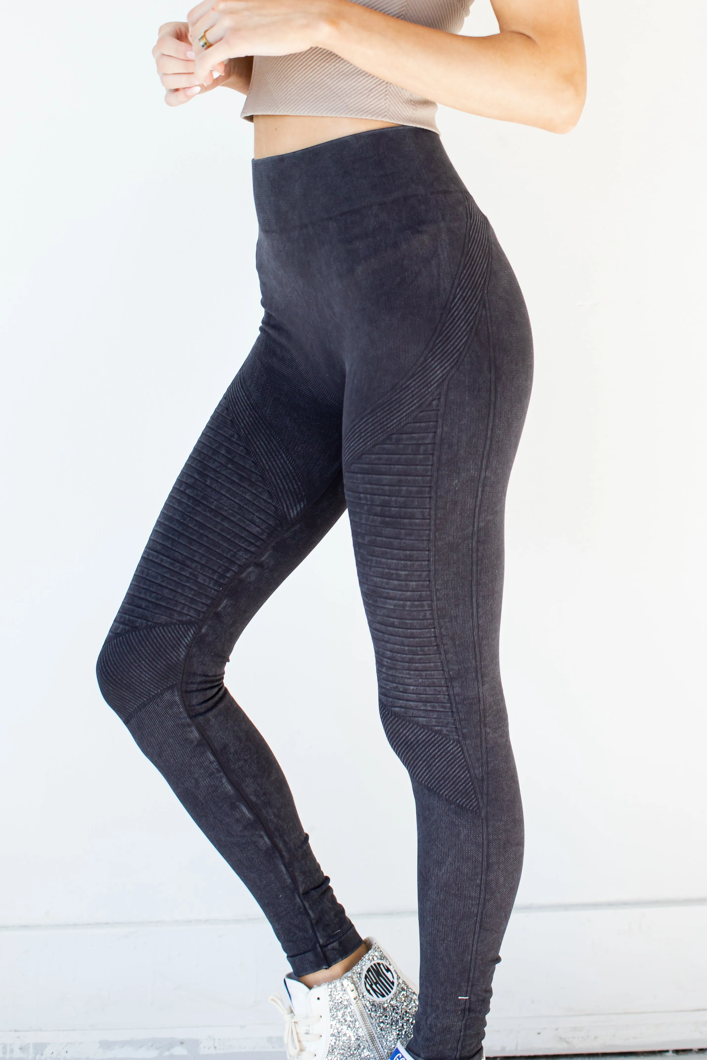 Keep It Edgy Seamless Moto Leggings