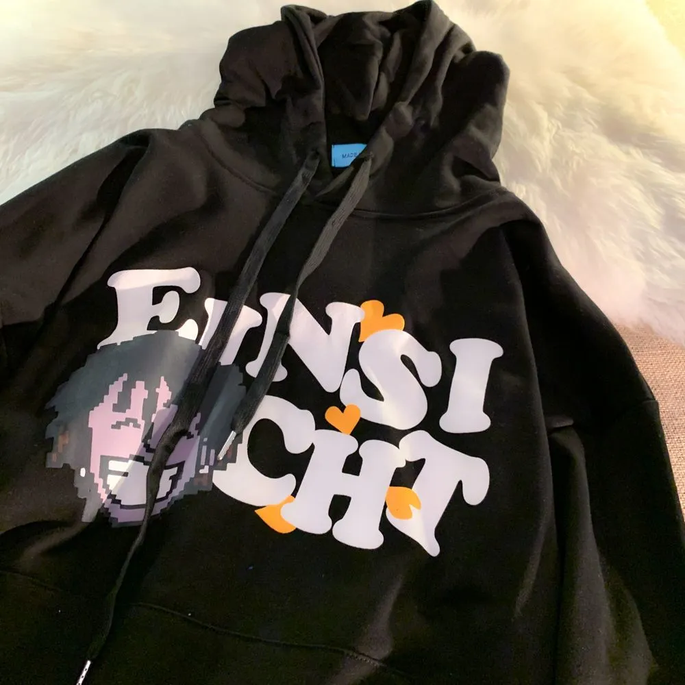 Loose Cozy Hip Hop Character Hoodie