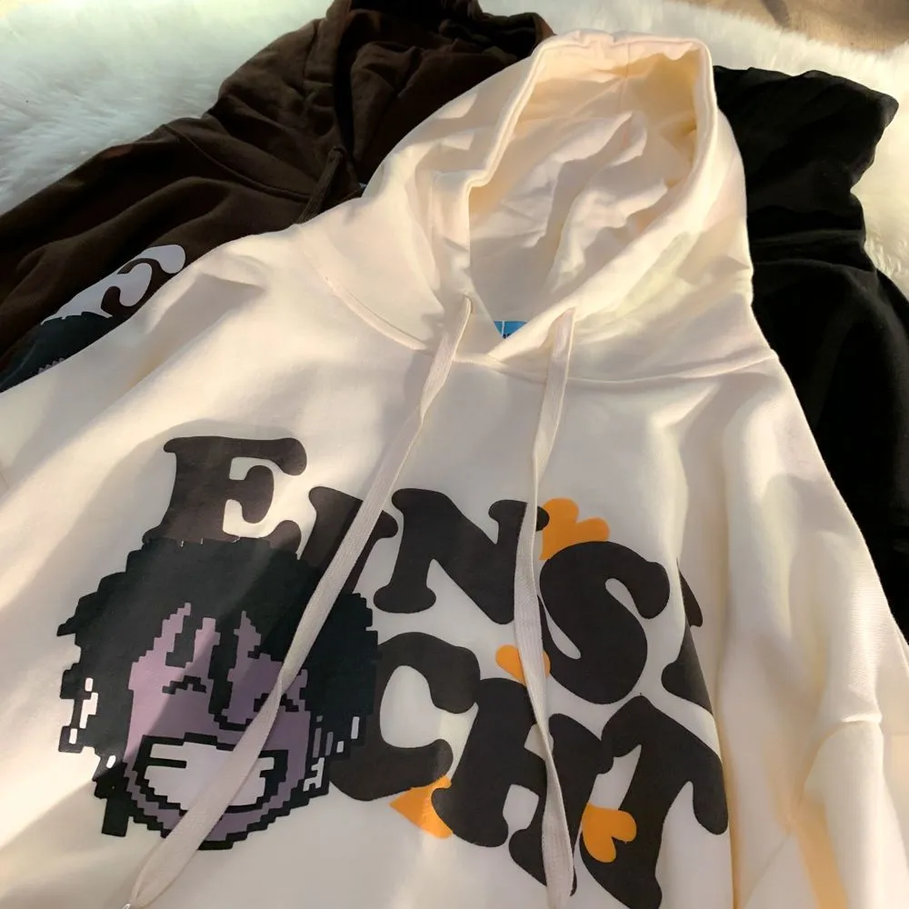 Loose Cozy Hip Hop Character Hoodie