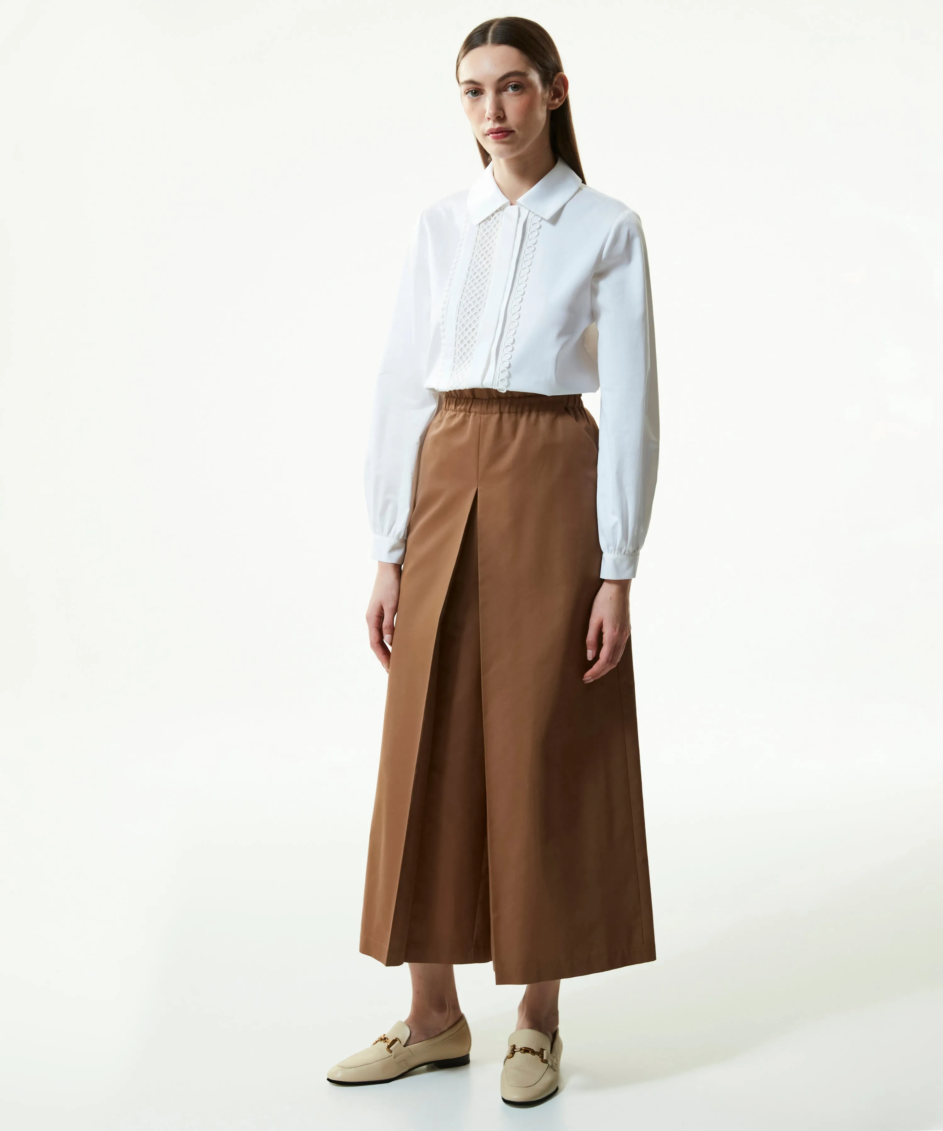 Machka Embroidered Poplin Shirt White