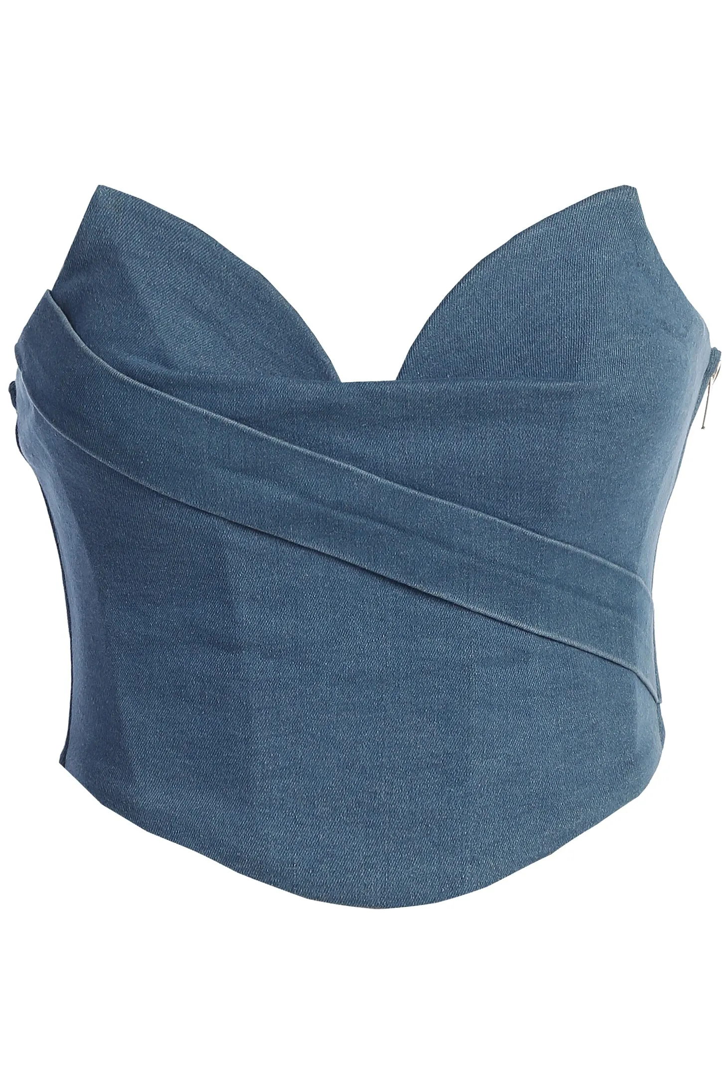 Medium Wash Teyana Denim Bustier