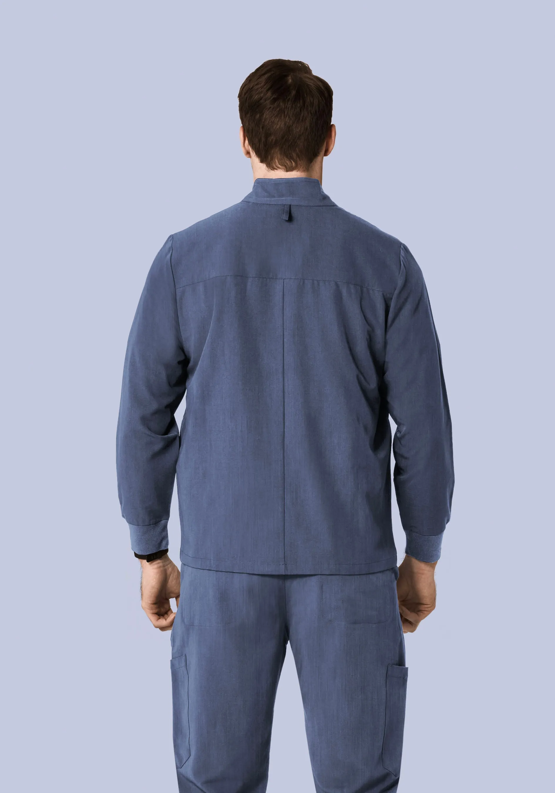 Men's Modern Scrub Jacket Heather Denim