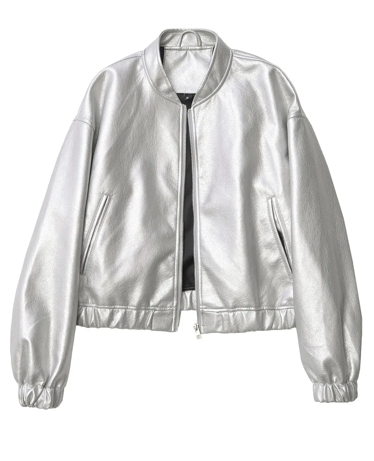 Metallic Moto Women's Faux-Leather Jacket