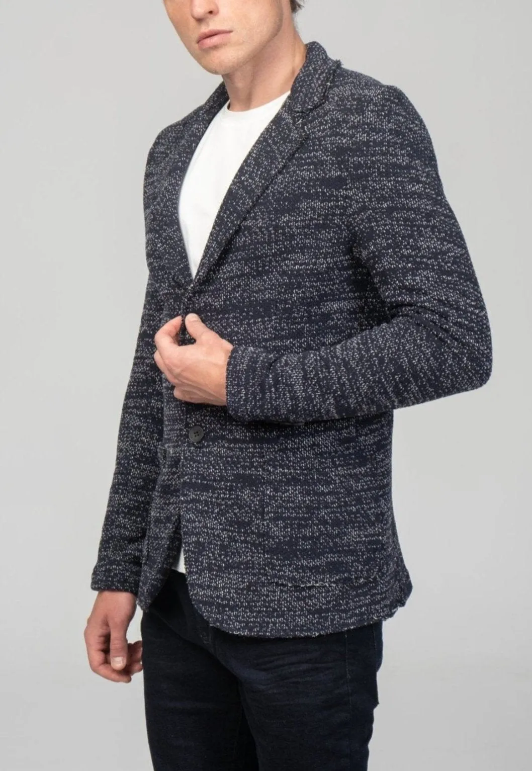 Modern Cotton Jackets - Navy White