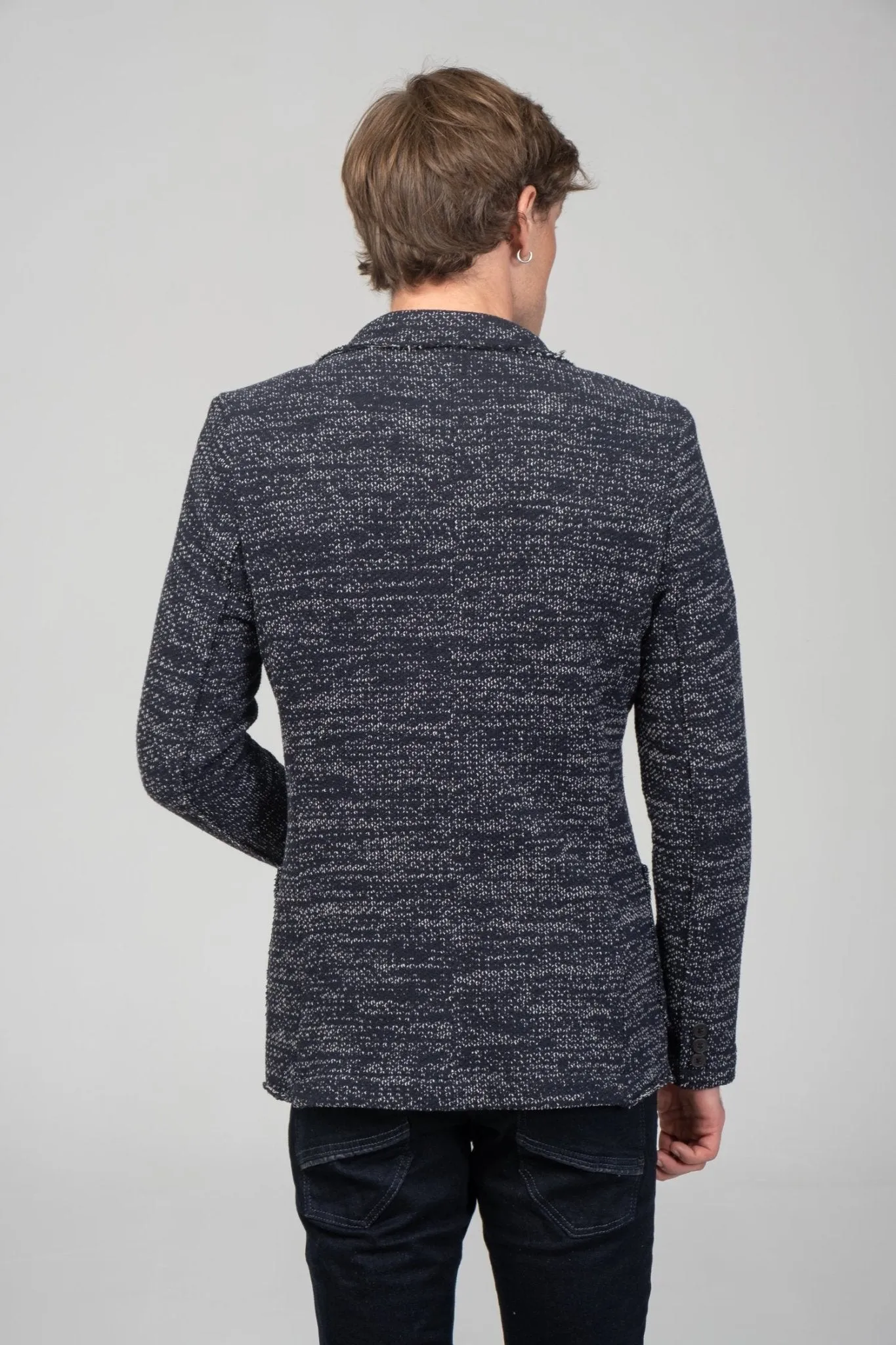 Modern Cotton Jackets - Navy White