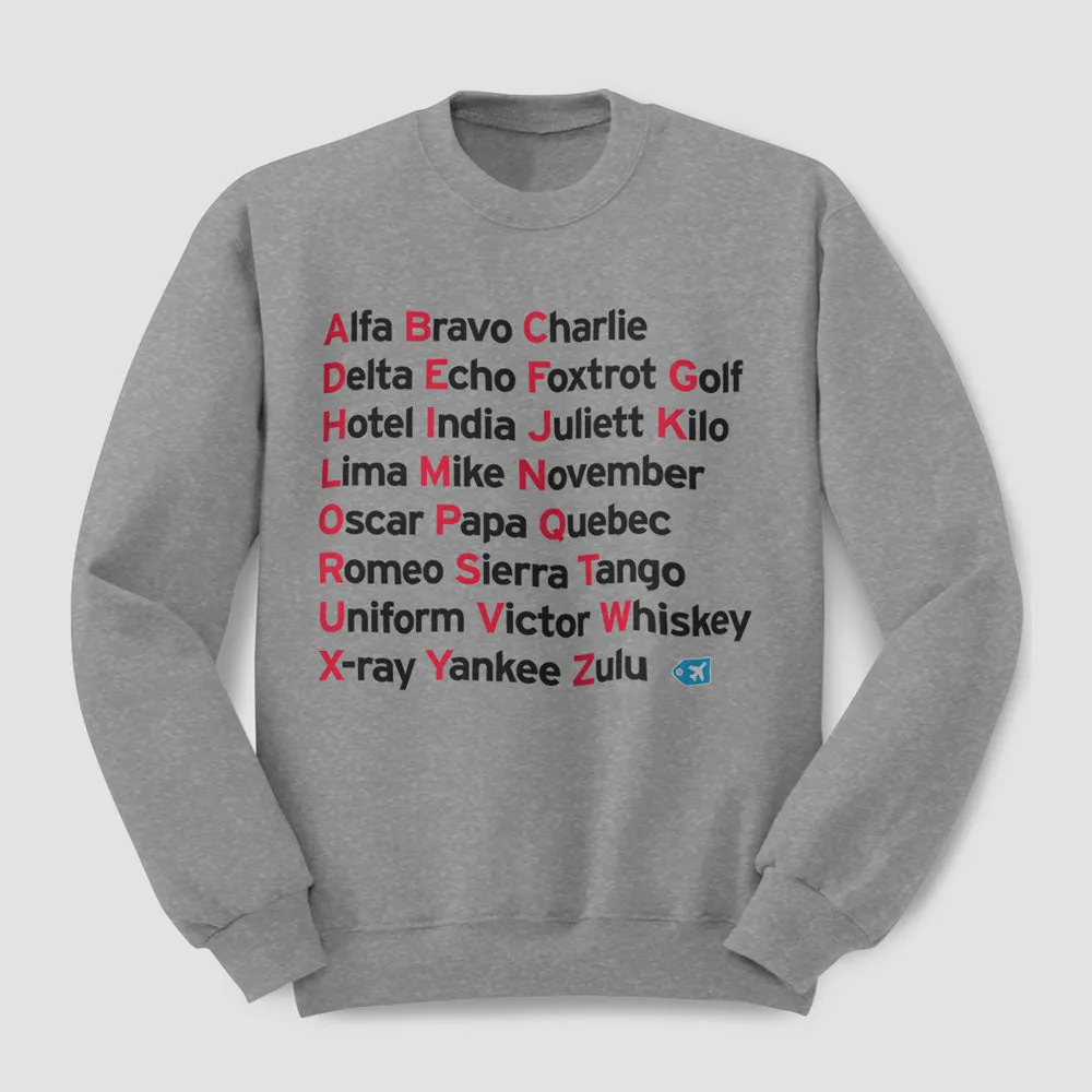 NATO Phonetic Alphabet - Sweatshirt