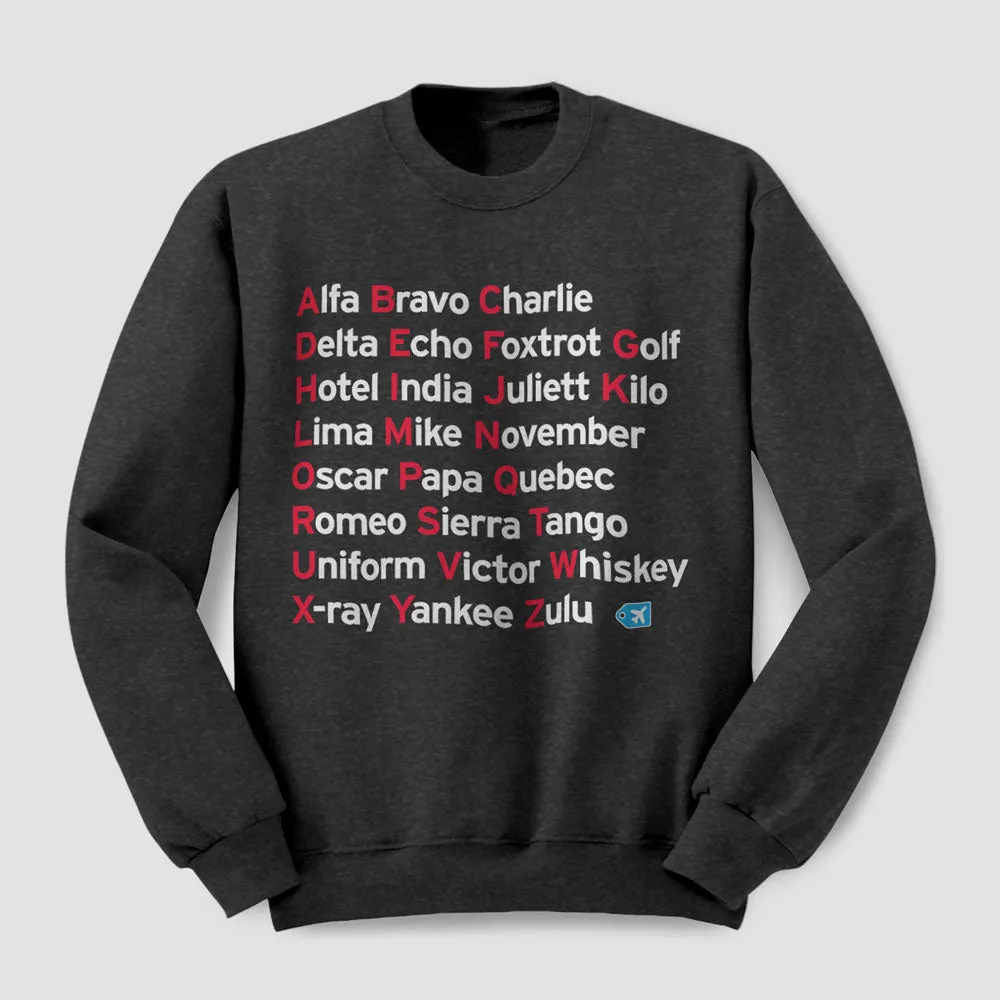 NATO Phonetic Alphabet - Sweatshirt