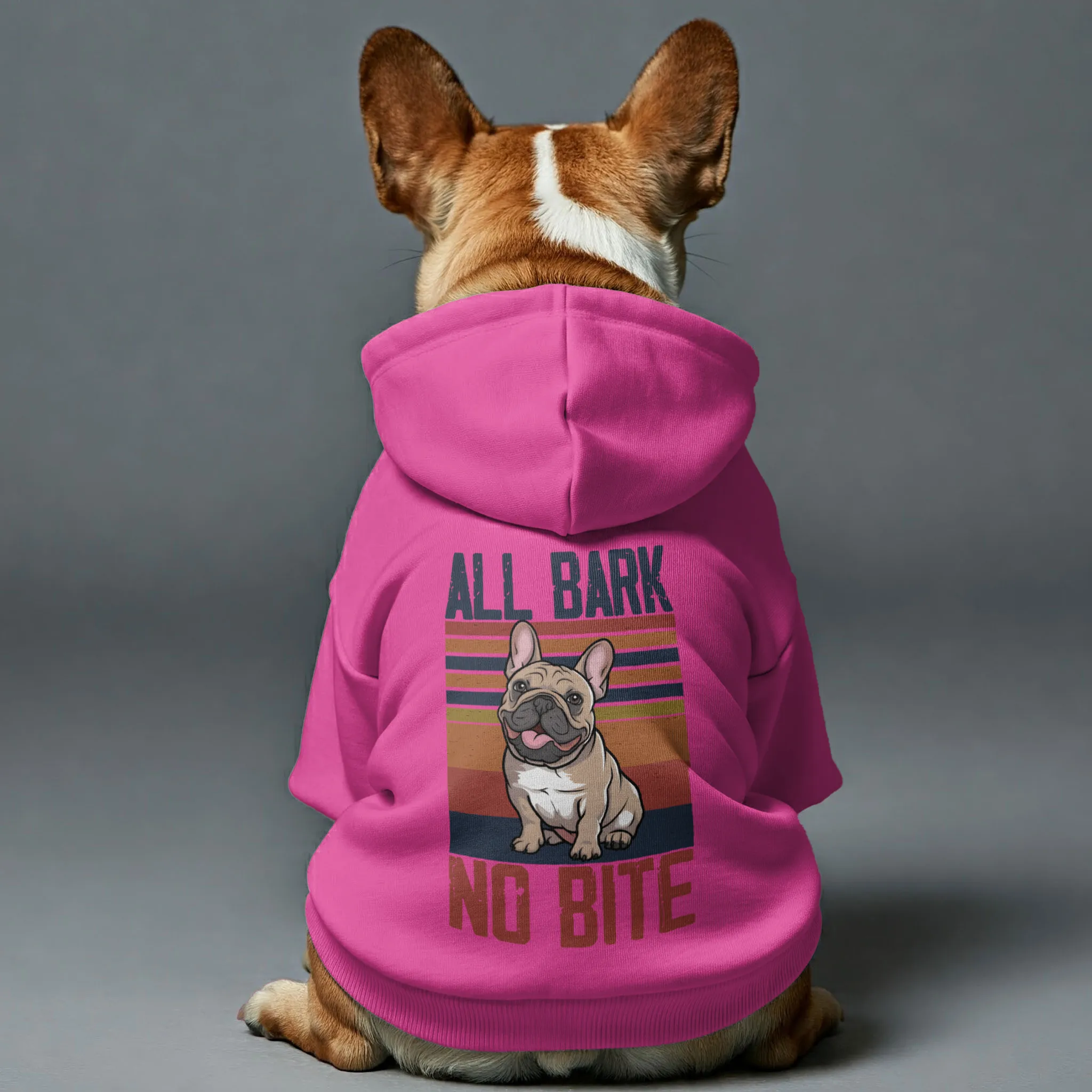 No Bite - Personalized French Bulldog Hoodies with Funny Quotes – Stylish, Cozy, and Premium 100% Cotton