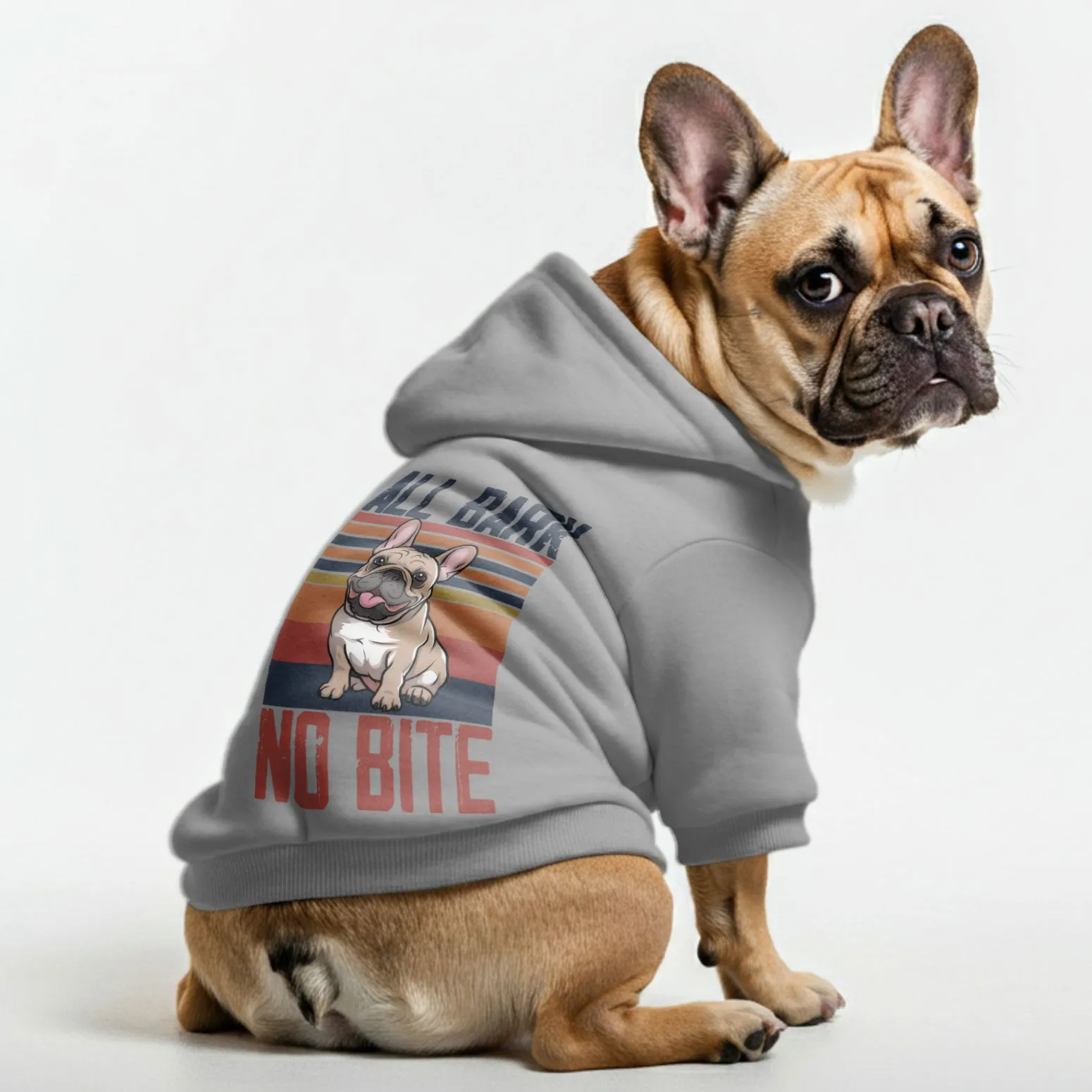 No Bite - Personalized French Bulldog Hoodies with Funny Quotes – Stylish, Cozy, and Premium 100% Cotton