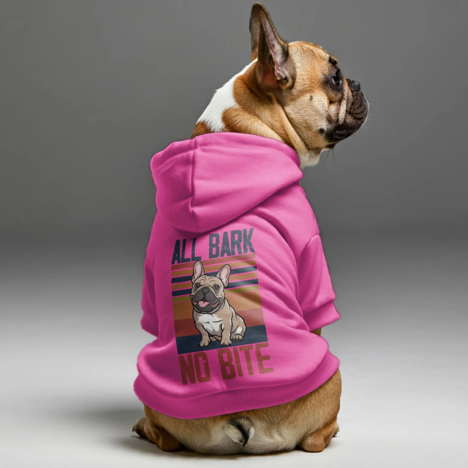 No Bite - Personalized French Bulldog Hoodies with Funny Quotes – Stylish, Cozy, and Premium 100% Cotton