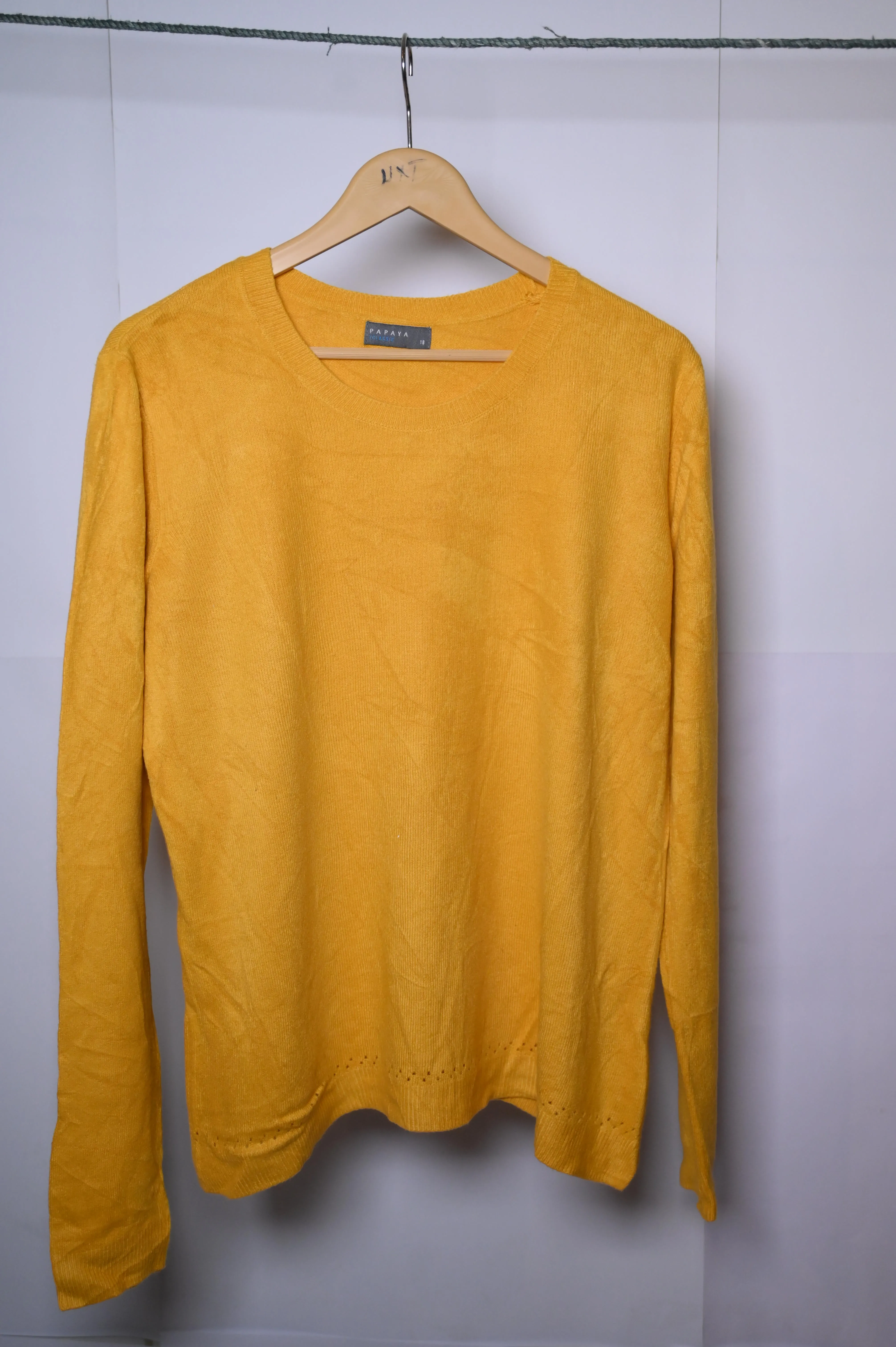 Papaya Yellow Large Cozy Sweatshirt