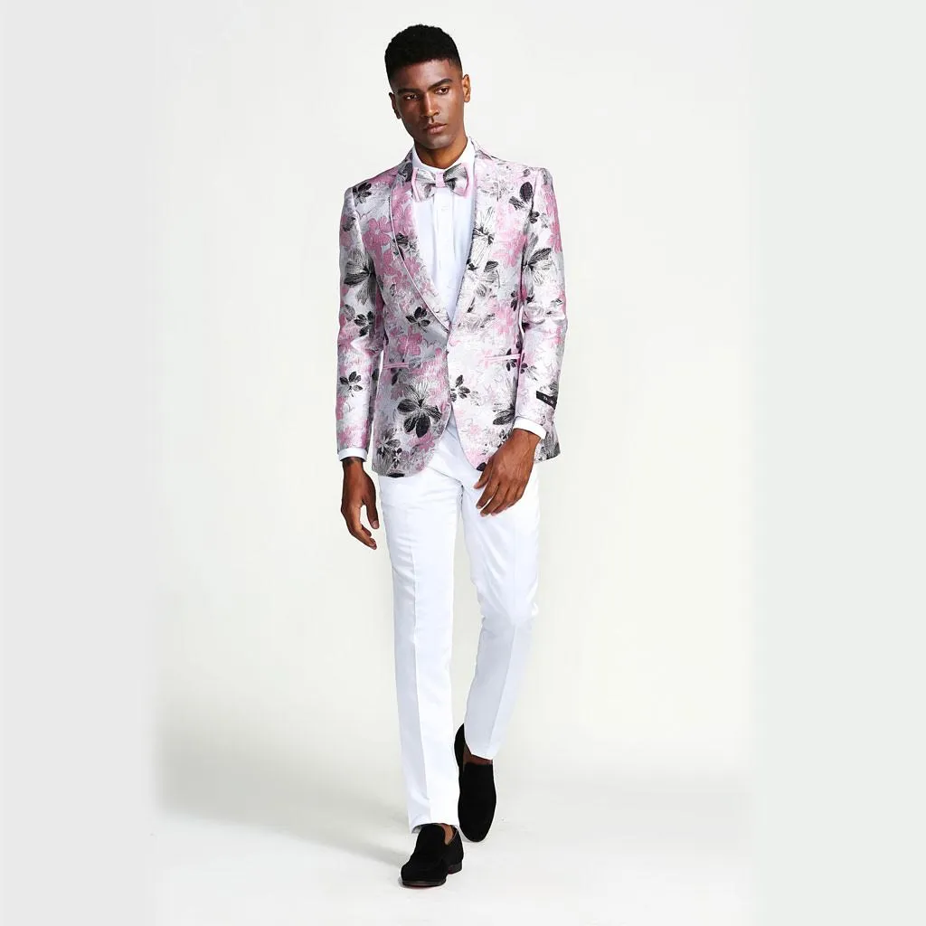 Pink Floral Prom Blazer