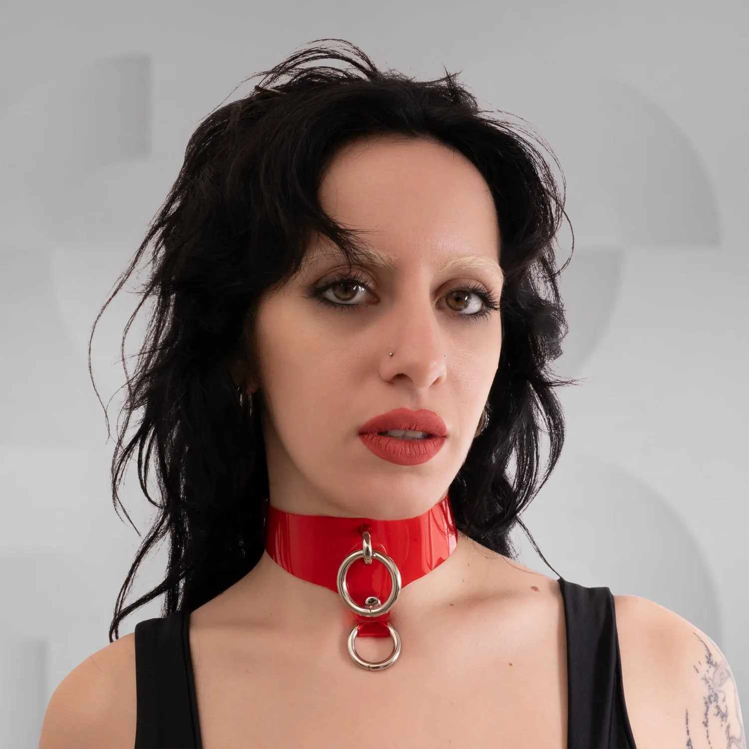 Red PVC Choker