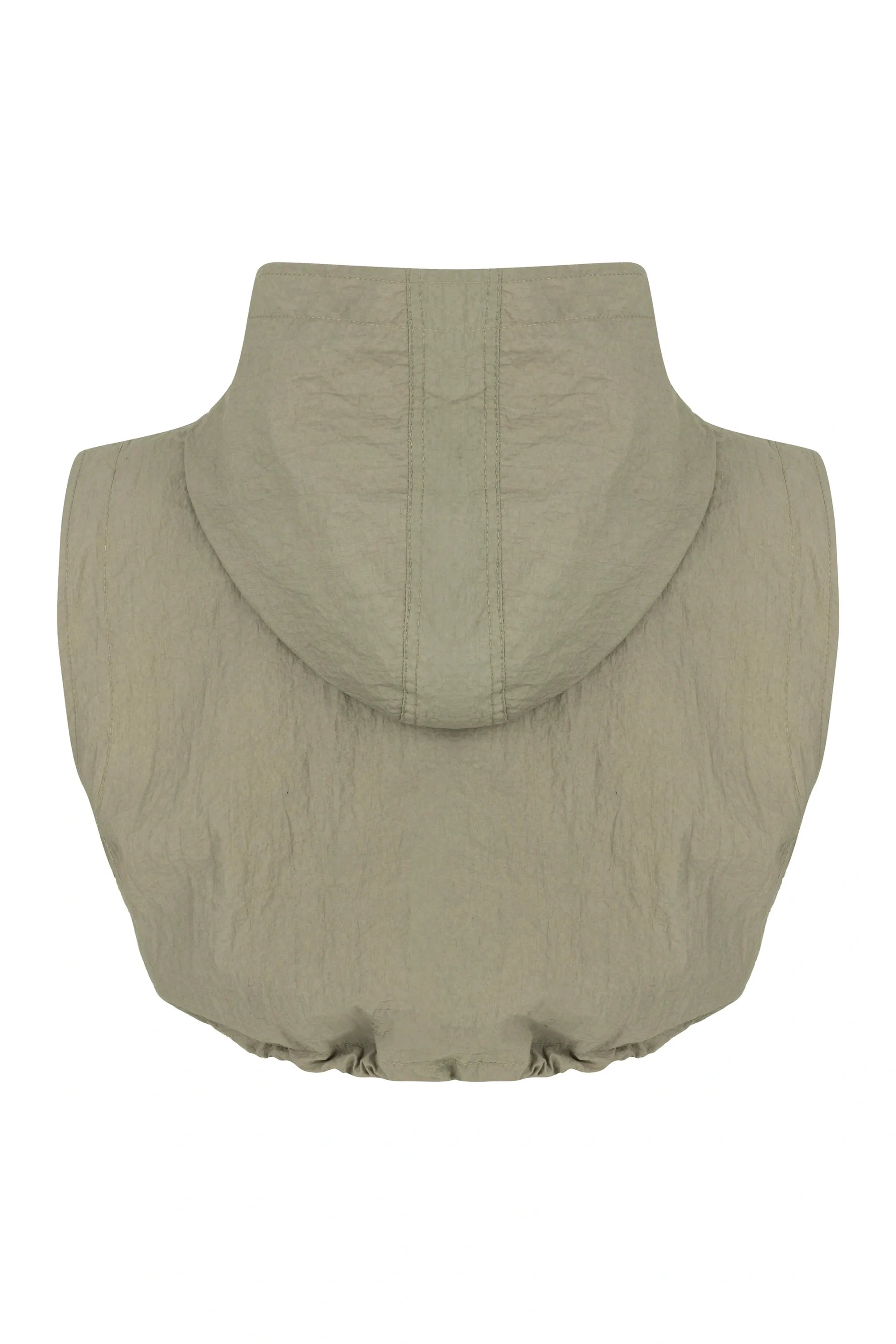 Ruffled Hooded Vest (Final Sale)