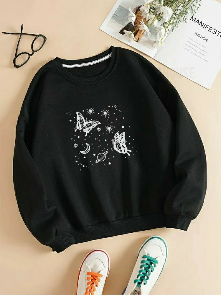 Saturn butterfly sweatshirt