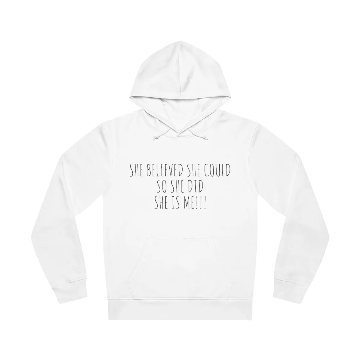 She Believed She Could  So She Did She Is Me Unisex Drummer Hoodie