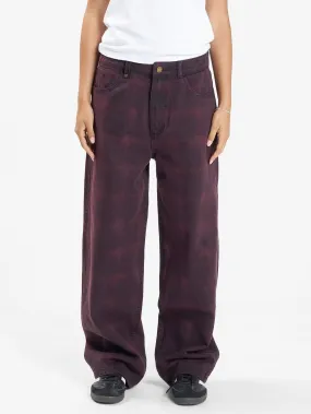 Tony Barrio Check Jean - Deep Plum