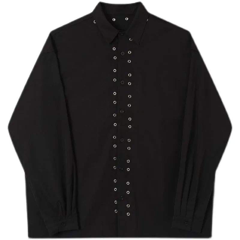 Trendy Embellished Long-sleeved Shirts