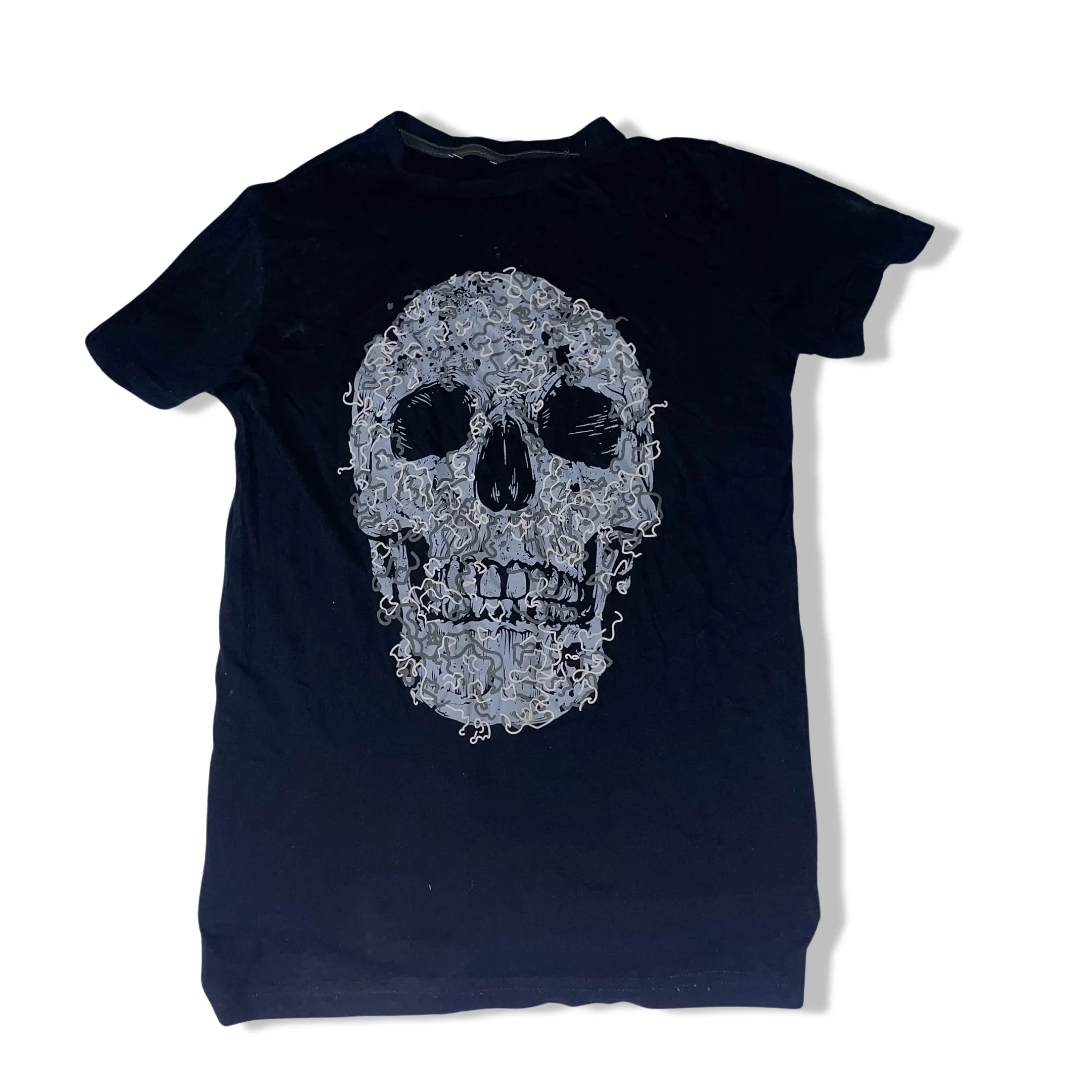 Vintage Skull Graphics navy small short sleeve tees